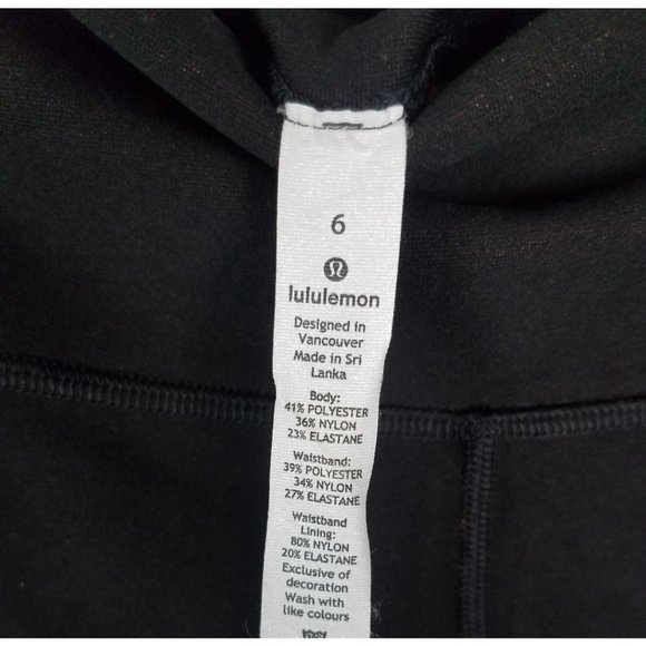 Lululemon Women's Sz. 6 Mapped Out High Rise Tight 28" in Black & Brick Camo - Picture 3 of 6